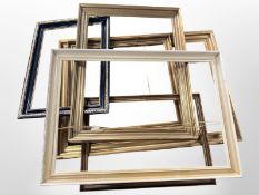 A group of mainly gilt picture frames,