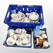 A Salisbury porcelain part tea set decorated with strawberries,