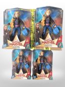 12 Hasbro Captain Marvel figurines, boxed.