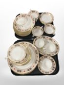 Approximately sixty five pieces of Royal Crown Derby Derby Border tea and dinner porcelain