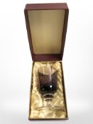 A Wedgwood glass Everest goblet, in presentation box.