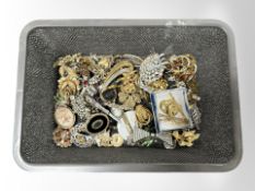 A collection of 19th century and later brooches