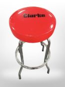 A Clarke chrome stool