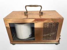 A Short & Mason of London copper barograph, width 27cm.