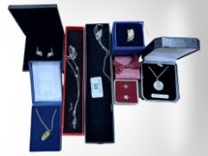 A Swarovski gold-plated dress ring, size N,