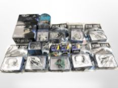 A quantity of Star Trek collectibles including official Starship Collection models with