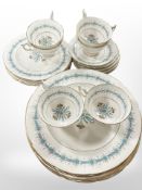 Twenty one pieces of Coalport Geneva tea and dinner ware