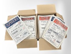 Approximately 236 issues of Sphere magazine (2 boxes)