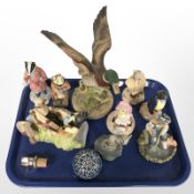 Six Royal Doulton limited edition The Wind in the Willows figures,