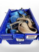 A box of ratchet straps