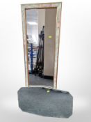 An Art Deco frameless mirror,