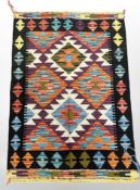 A Maimana Kilim rug, 85cm x 60cm.