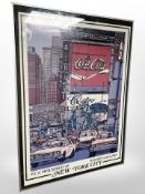 A Stewart Gallery New York City print, 51cm x 70cm.