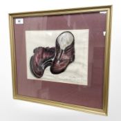 Dame Catherine Cookson OBE (British, 1906-1998) Old Friends, 1964 to 1982, pastel, 20.5cm by 26cm.