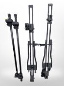 A Thule car roof rack with instructions