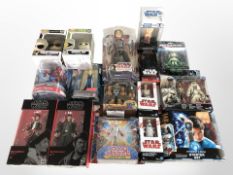 16 Hasbro, Funko and other toys and figurines including Star Wars The Black Series, Terminator,