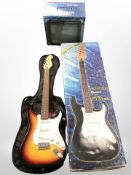 A Cruiser by Crafter electric guitar and matching amplifier, both boxed.