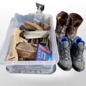 A group of carpentry tools including Stanley Bailey No.