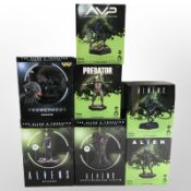 Seven Eaglemoss Hero Collector Alien franchise figurines, boxed.