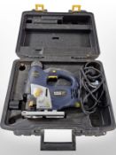 A MacAllister 240 volt pendulum scrolling jigsaw in case