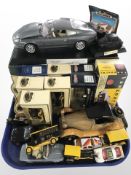 A collection of die-cast cars including Ringtons scale model Aston Martin DB7, Matchbox, etc.