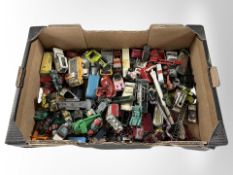 A collection of vintage play-worn diecast vehicles, Dinky,