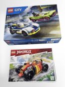 A LEGO City Police Car and Muscle Car Chase building set, No.