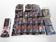 Twenty One Hasbro Star Wars figures including Rogue One, Hero Mashers,