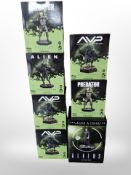 Seven Eaglemoss Hero Collector Alien Franchise figures,