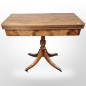A Chapman's Siesta mahogany fold over card table,