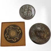 A bronze coronation medal 1902,