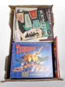 Two Thunderbirds jigsaw puzzles and a quantity of assorted LP records, compilations, jazz, etc.