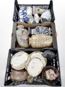 Assorted 20th century ceramics and glass wares, Alfred Meakin part dinner service,