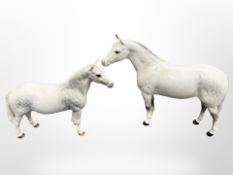 A Beswick Connemara Pony 'Terese of Leam', grey gloss, height 17 cm,