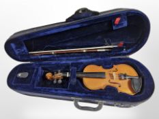A Stringer's of Edinburgh child's violin with 9