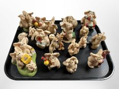 A quantity of Piggin ornaments