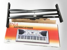 An Idea electronic keyboard in box