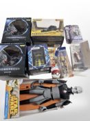 Various Mattel and other figures including DC, Dr Who, Alien, Star Wars, etc,