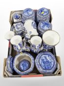 A collection of Ringtons Cathedral Caddies, vases, mugs, etc.