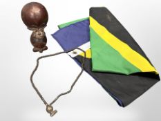 A Mambala pottery ancestor figurine with oversized head, Cameroon,