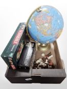 A Globe Scrabble game, Chess Traveller computer game,