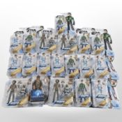 Nineteen Hasbro Star Wars figures including Resistance,
