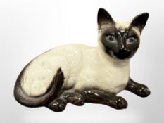 A Beswick Siamese cat model 1559, length 18.