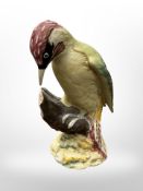 A Beswick Woodpecker figure model 1218 matt, height 21.