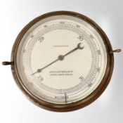 A John Lilley & Gillie Ltd of London & North Shields brass-cased ship's 