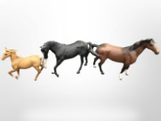 A Beswick matt glazed horse figure ' Black Beauty', height 18 cm,