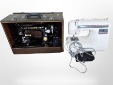 A Brother PS31 electric sewing machine with lead and pedal,