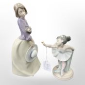 Two Nao china figures (2)