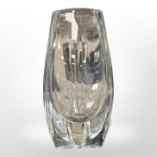 A Baccarat crystal vase, etched 'Royal Westmoreland Barbados', height 20cm.