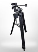 A collapsible telescope tripod